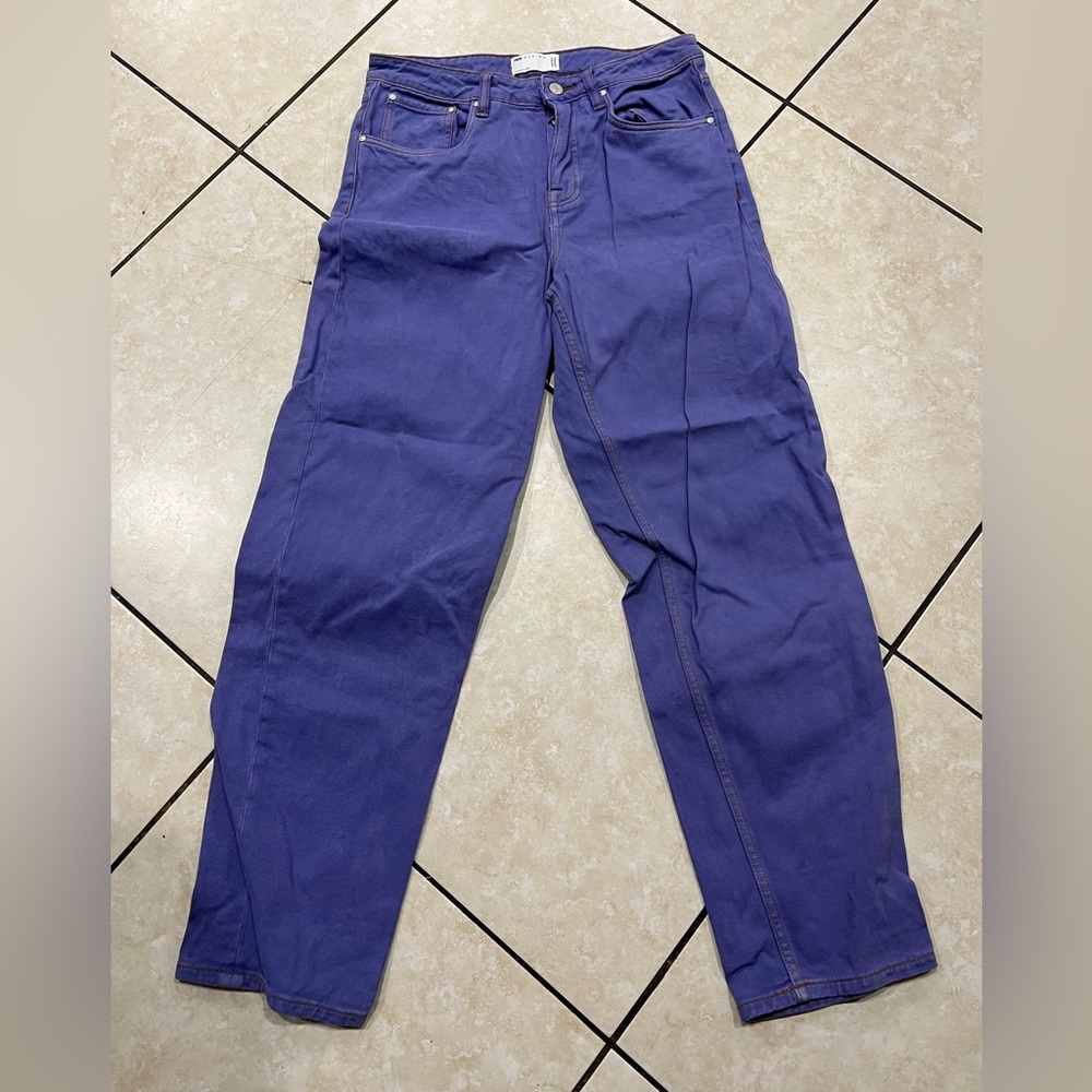 ASOS baggy purple jeans